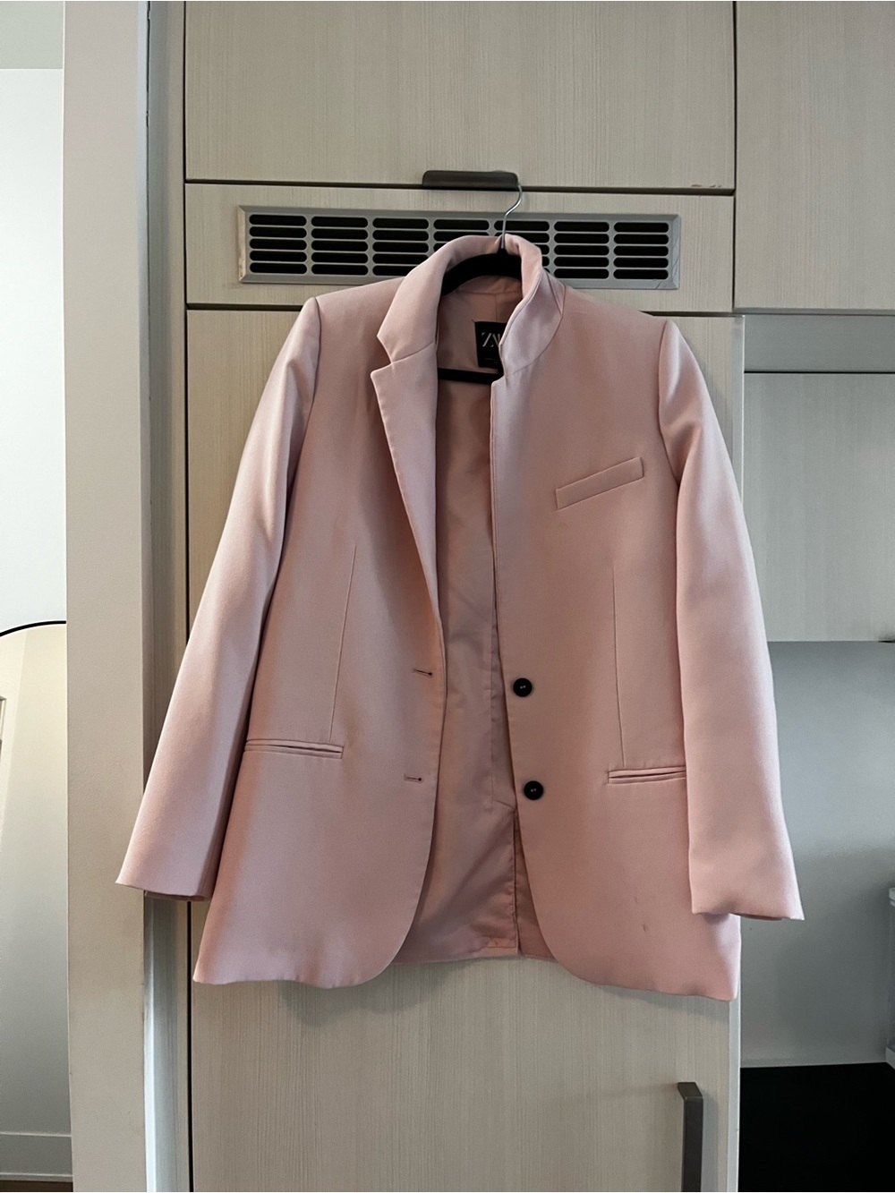 Zara Oversized Blush Pink Tailored Blazer | XS - Picture 4 of 6